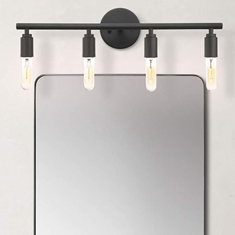 Silva Applique Murale Simple, Métal/Verre, Noir, Salle de Bain - Neutralighting