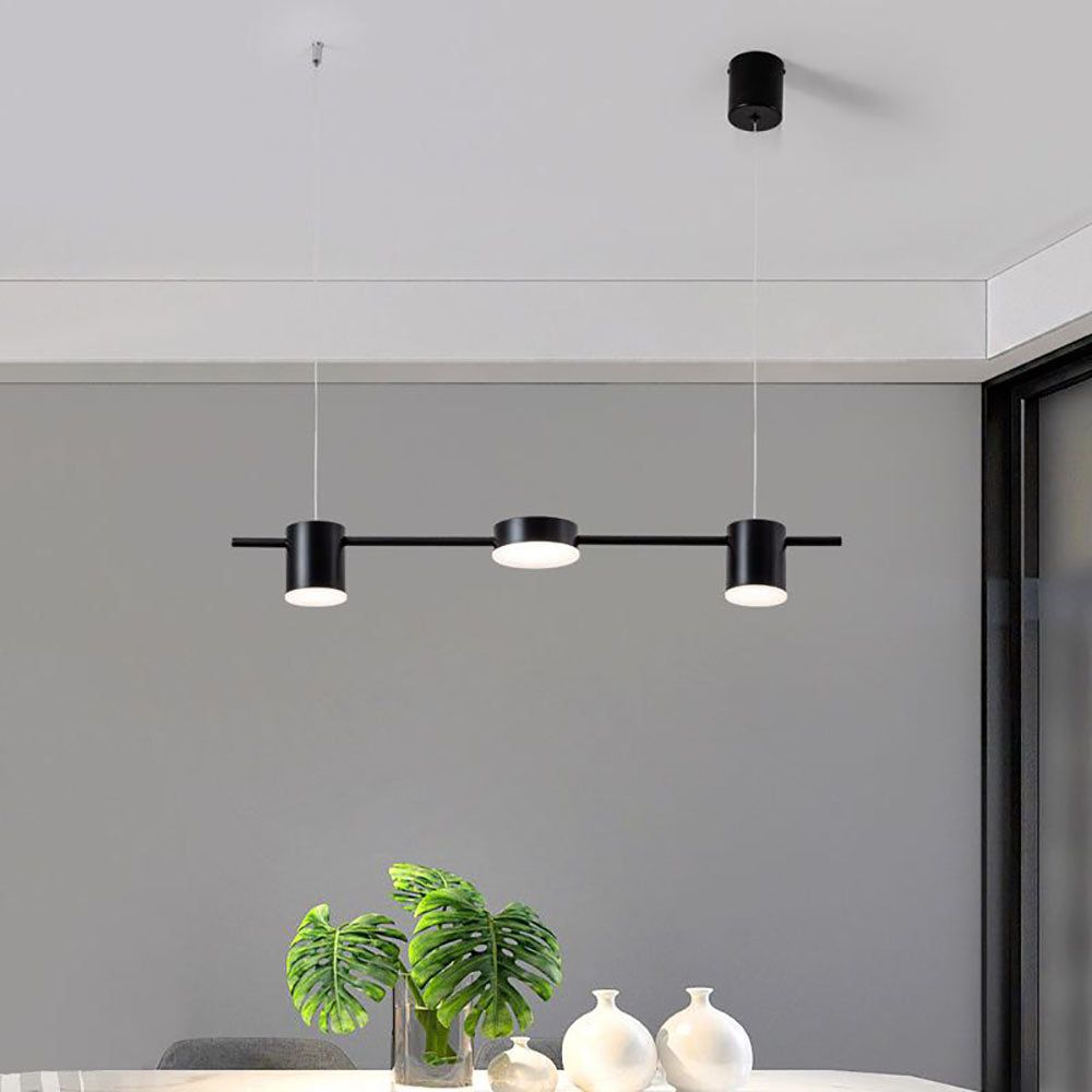 Arisha Modern LED Suspension Or Noir Métal Salon Chambre à Coucher - Neutralighting