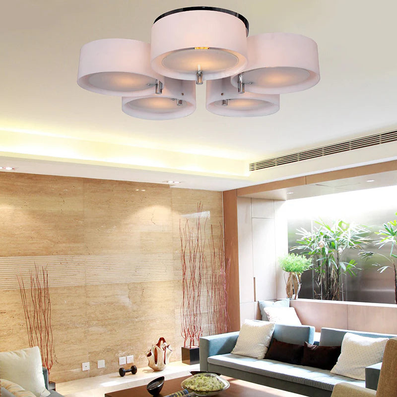Arisha Moderne Rond Acrylique Verre Plafonnier Couloir