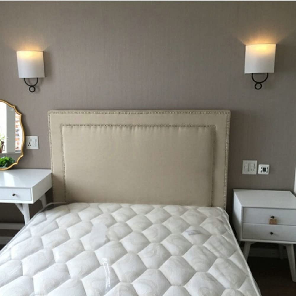 Silva Moderne Cylindrique Métal Tissu Intérieur Applique Murale Chambre à Coucher