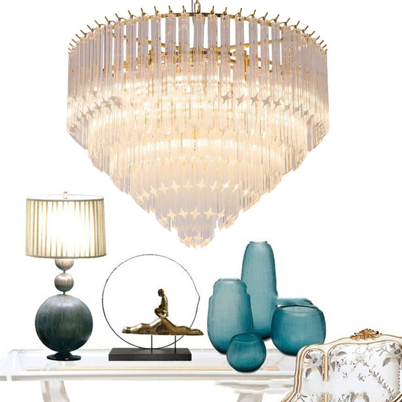 Silva Moderne Luxe Art LED Suspension Verre Salon - Neutralighting