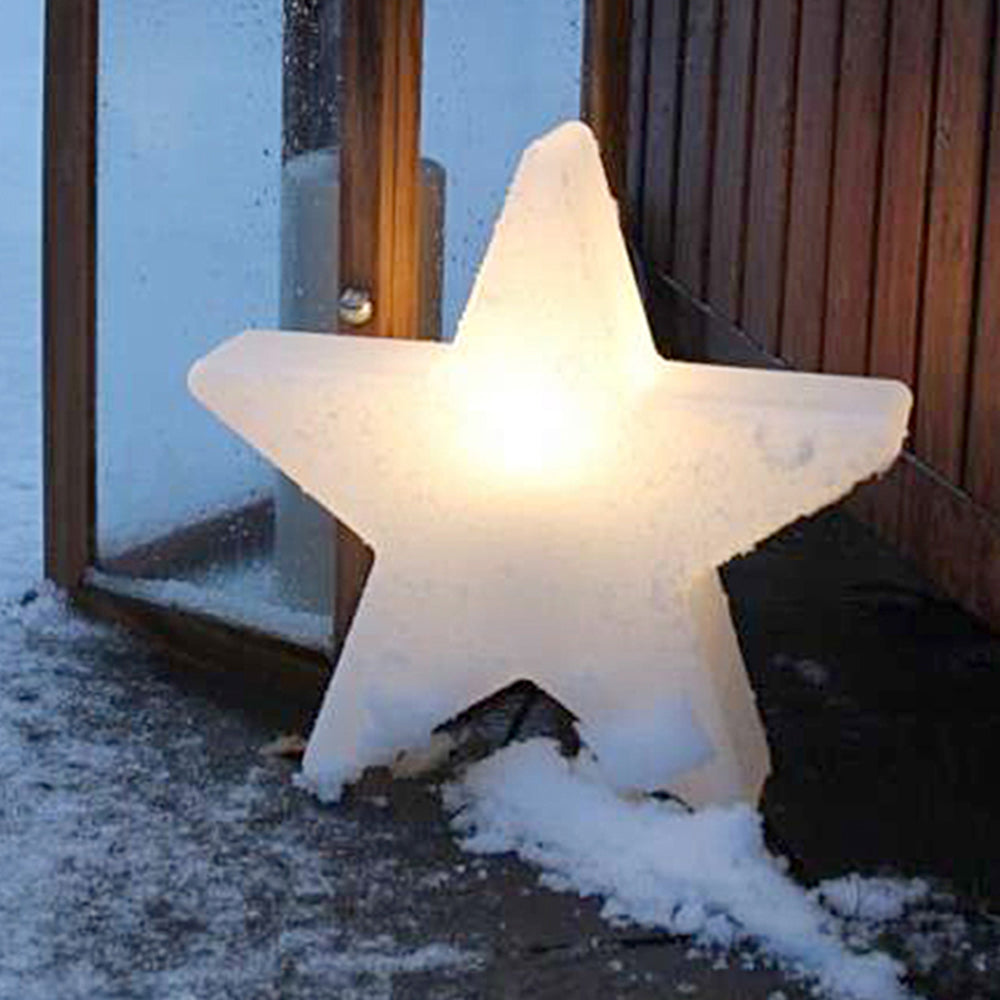 Aria Lampadaire Etoile Moderne, Acrylique, Blanc, Extérieur - Neutralighting