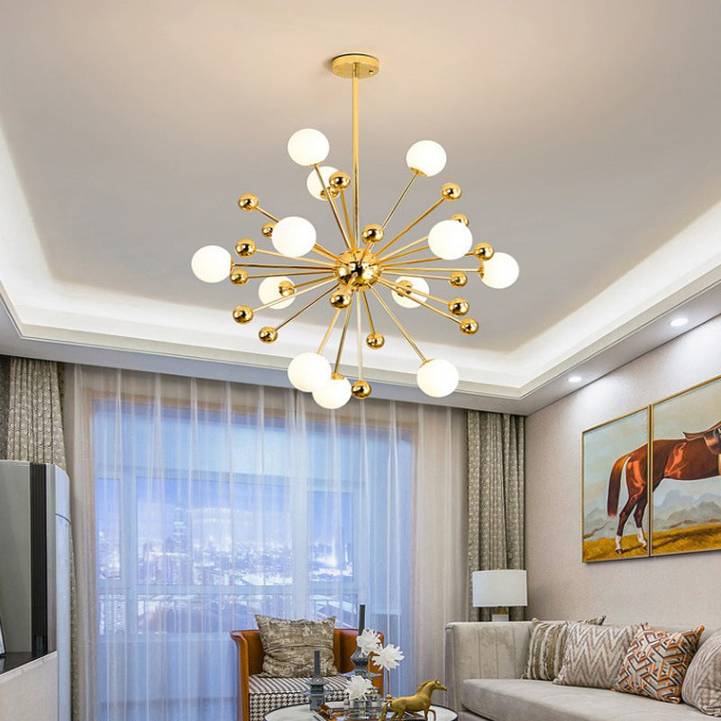 Silva Moderne LED Lustre Or Verre Salon/Chambre À Coucher/Salle À Manger