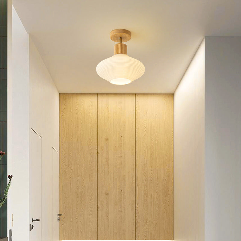 Arisha Minimaliste Moderne Plafonnier Bois/Noyer Couloir