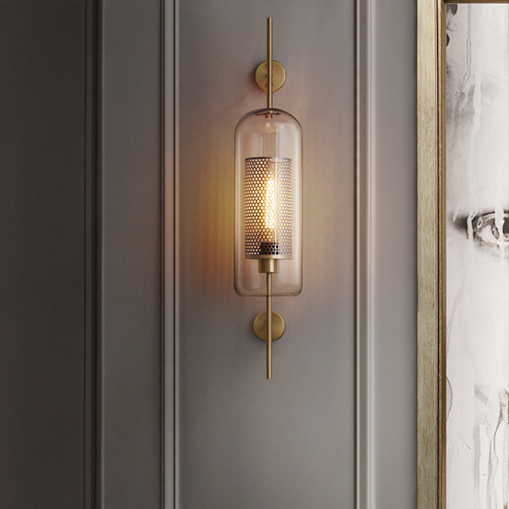 Kiri Applique Murale Globe Vintage Cuivre/Argent. Salle de Bain - Neutralighting