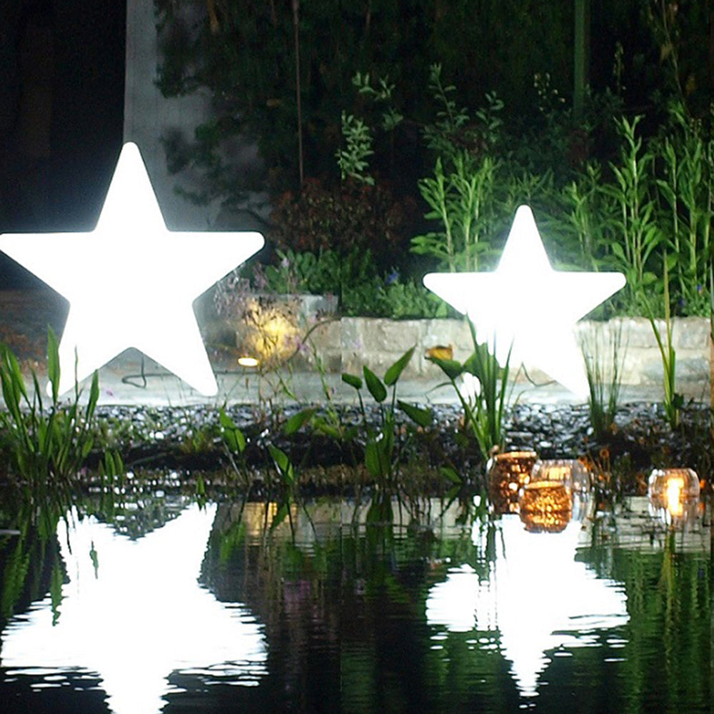 Aria Lampadaire Etoile Moderne, Acrylique, Blanc, Extérieur - Neutralighting