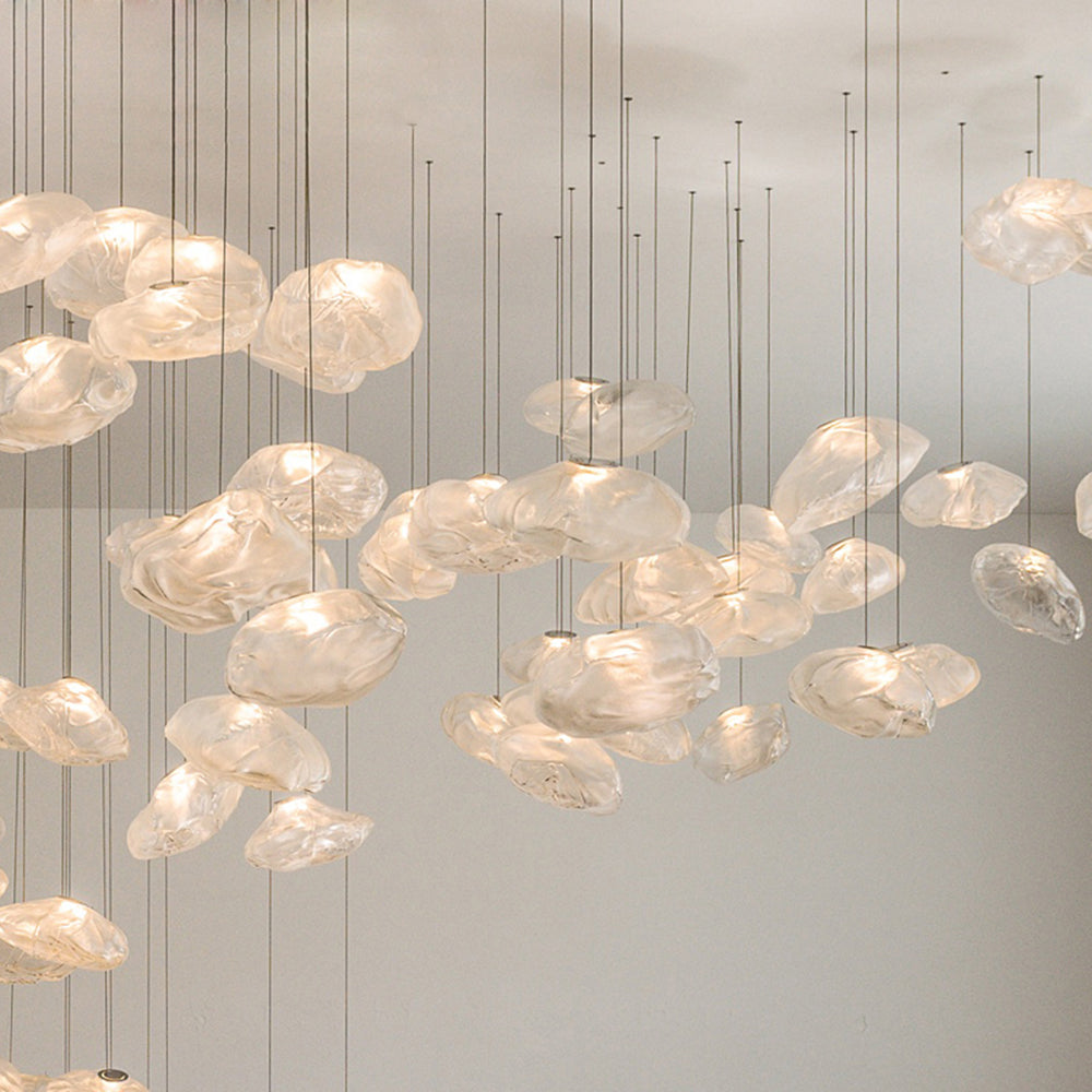 Avi Suspension Globe, Métal/Verre, Clair/Gris/Ambre - Neutralighting