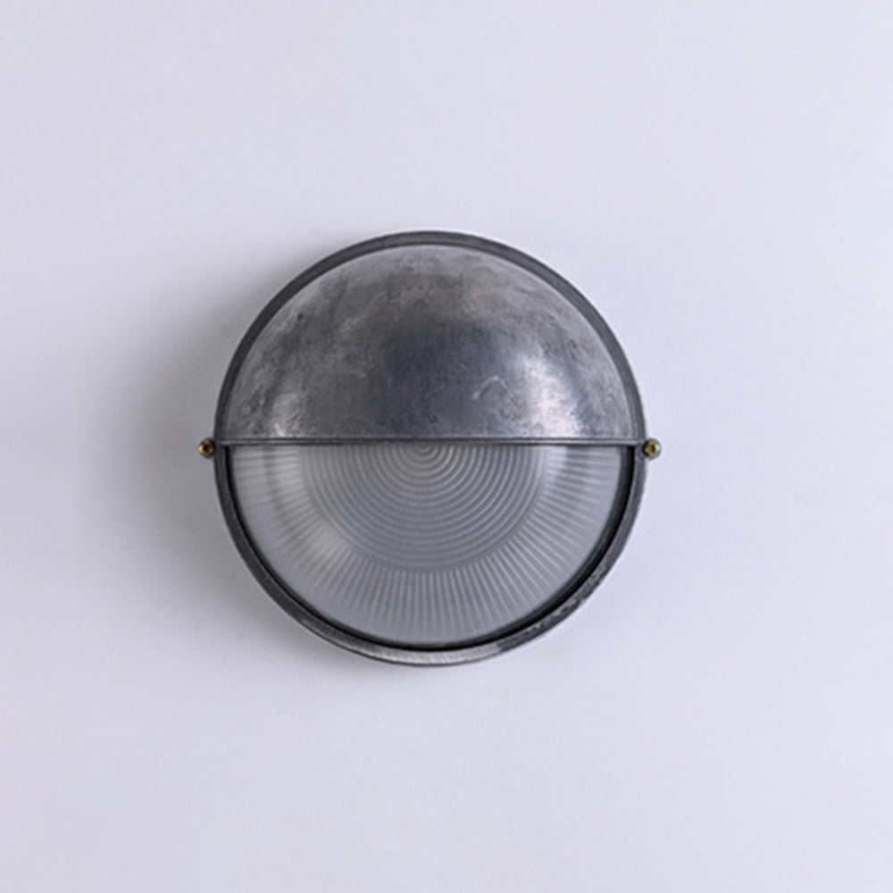 Ray Applique Murale Ronde Simple, Métal/Verre, Argent, Balcon - Neutralighting