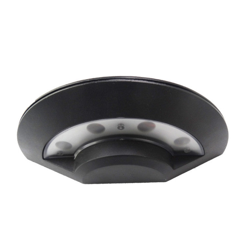 Ray Applique Murale Coquille Moderne Minimaliste, Métal, Noir, Jardin - Neutralighting
