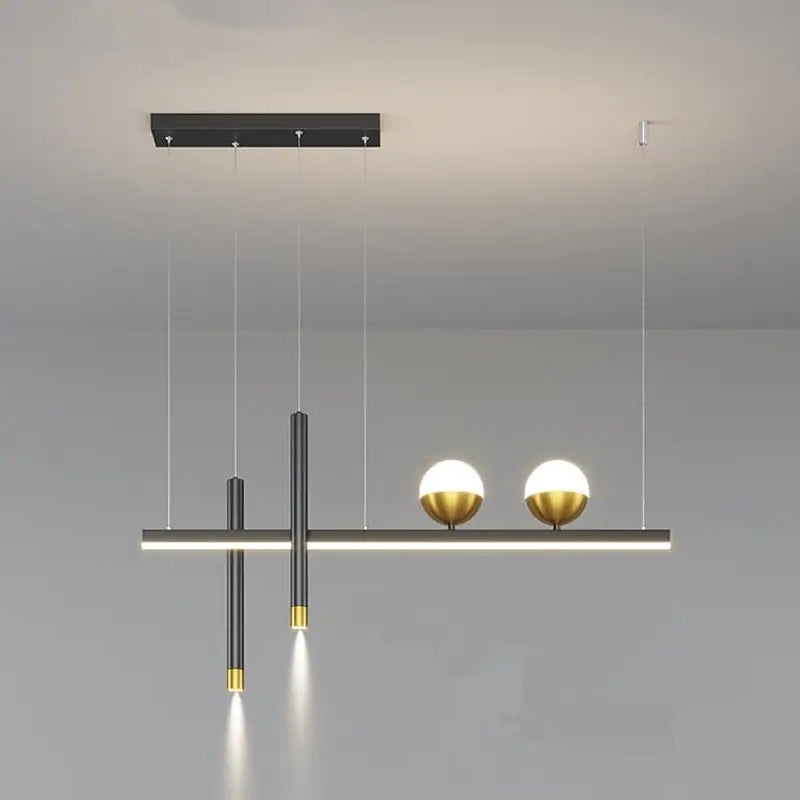 Arisha Luminaires Suspension Minimaliste Globe Double Métal Salle à manger - Neutralighting