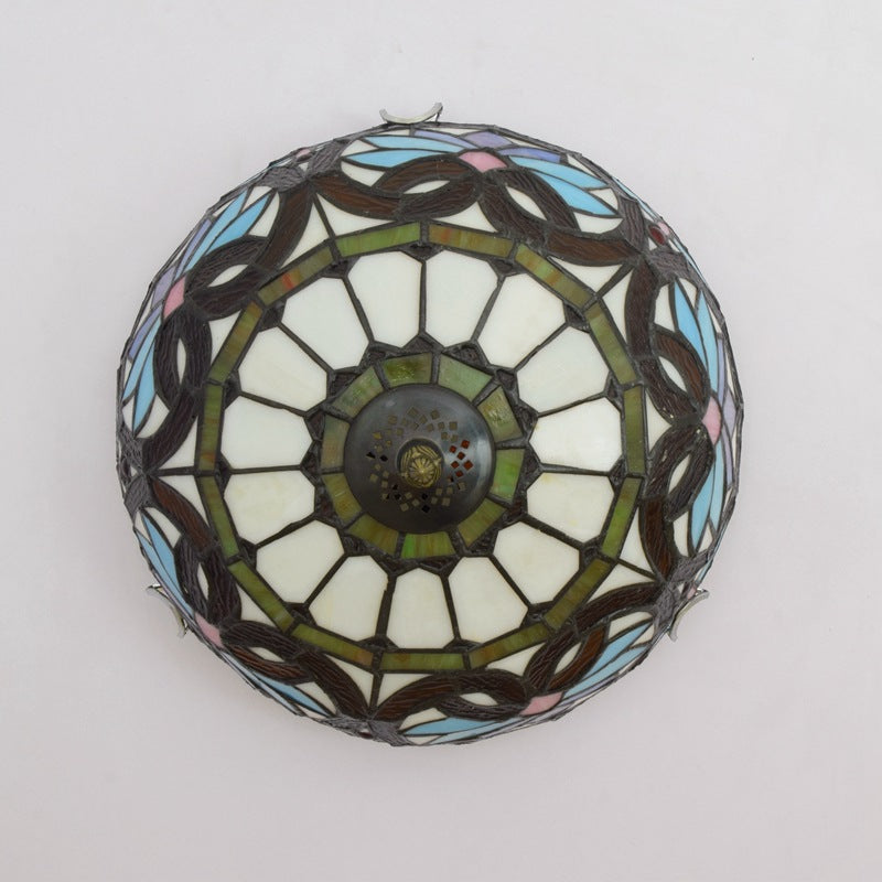 Tiffany Designer LED Plafonnier Métal Verre Chambre À Coucher/Salon