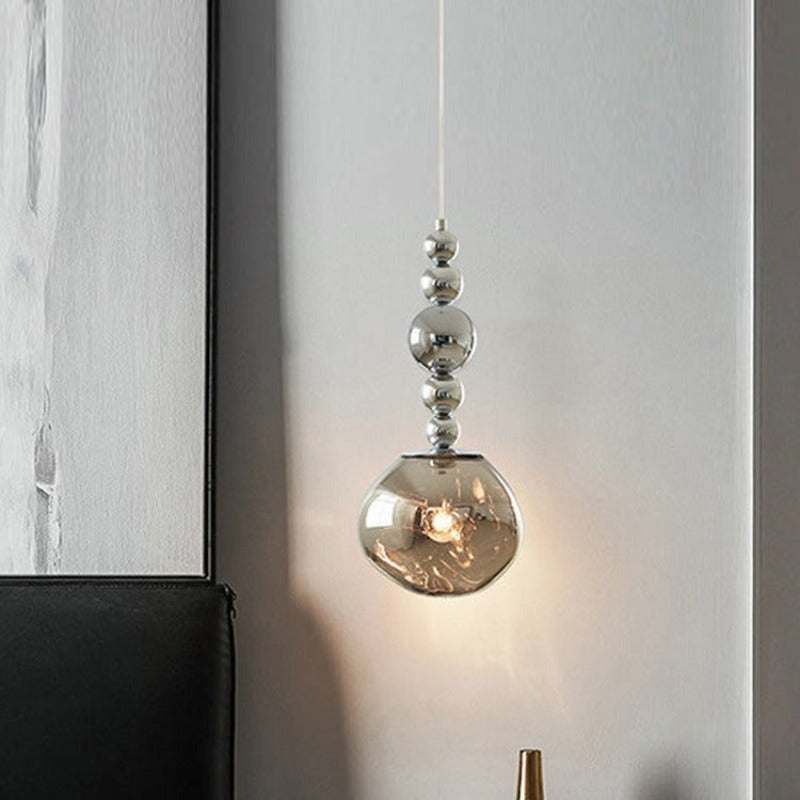 Valentina Suspension Luminaire LED Retro Chrome Métal/Acrylique Chambre Salon - Neutralighting