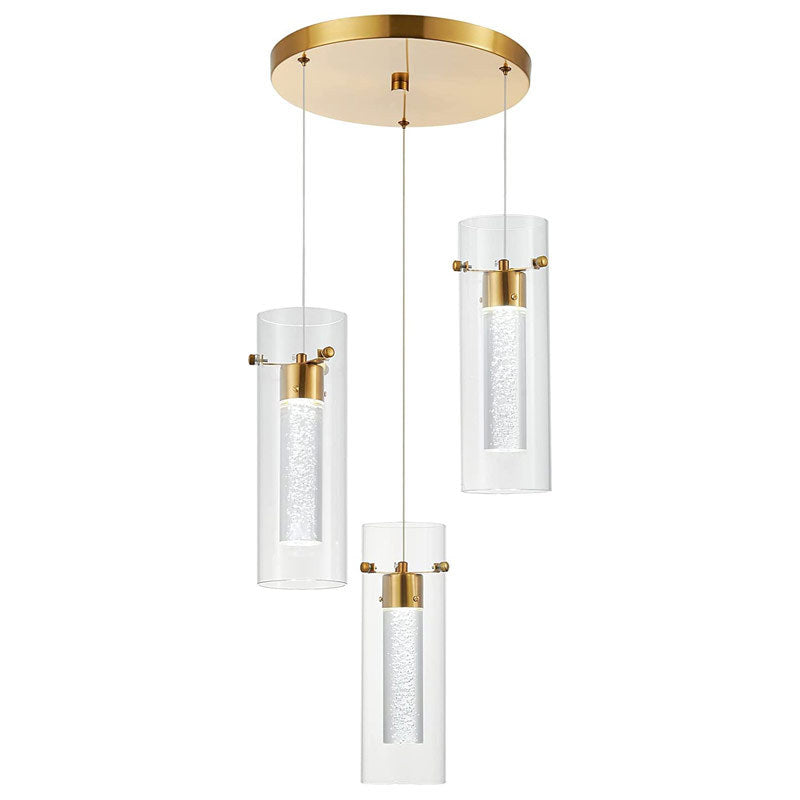 Arisha Moderne Designer Métal Verre Suspension Chambre à Coucher - Neutralighting