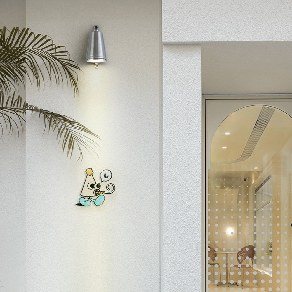 Ray Applique Murale Horloge Moderne, Métal, Noir/Gris/Cuivré/Aluminum, Balcon - Neutralighting