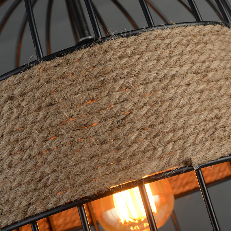 Epoch Design LED Cage à Oiseaux Suspension Métal/Corde Café/Bar/Restaurant - Neutralighting
