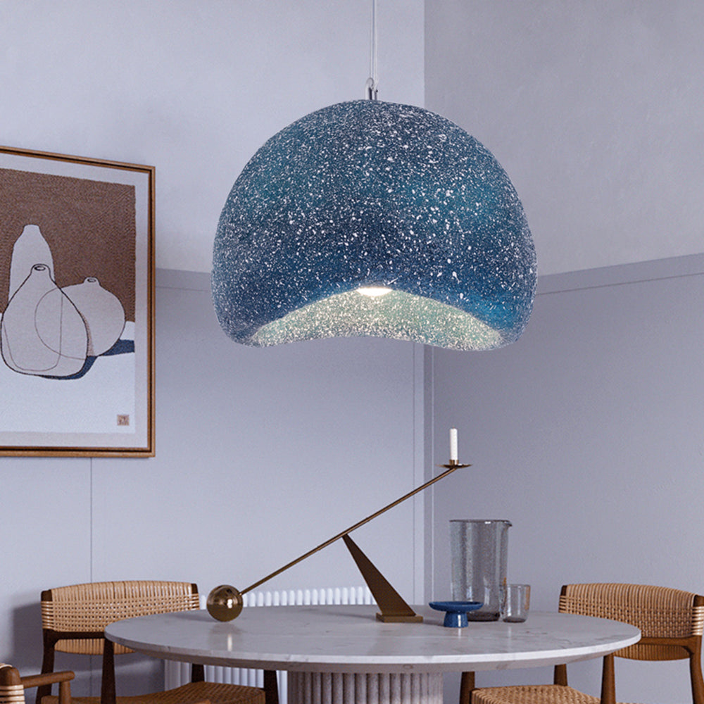 Avi Suspension Pain Naturelle, Résine/Acrylique, Gris/Bleu, Chambre - Neutralighting