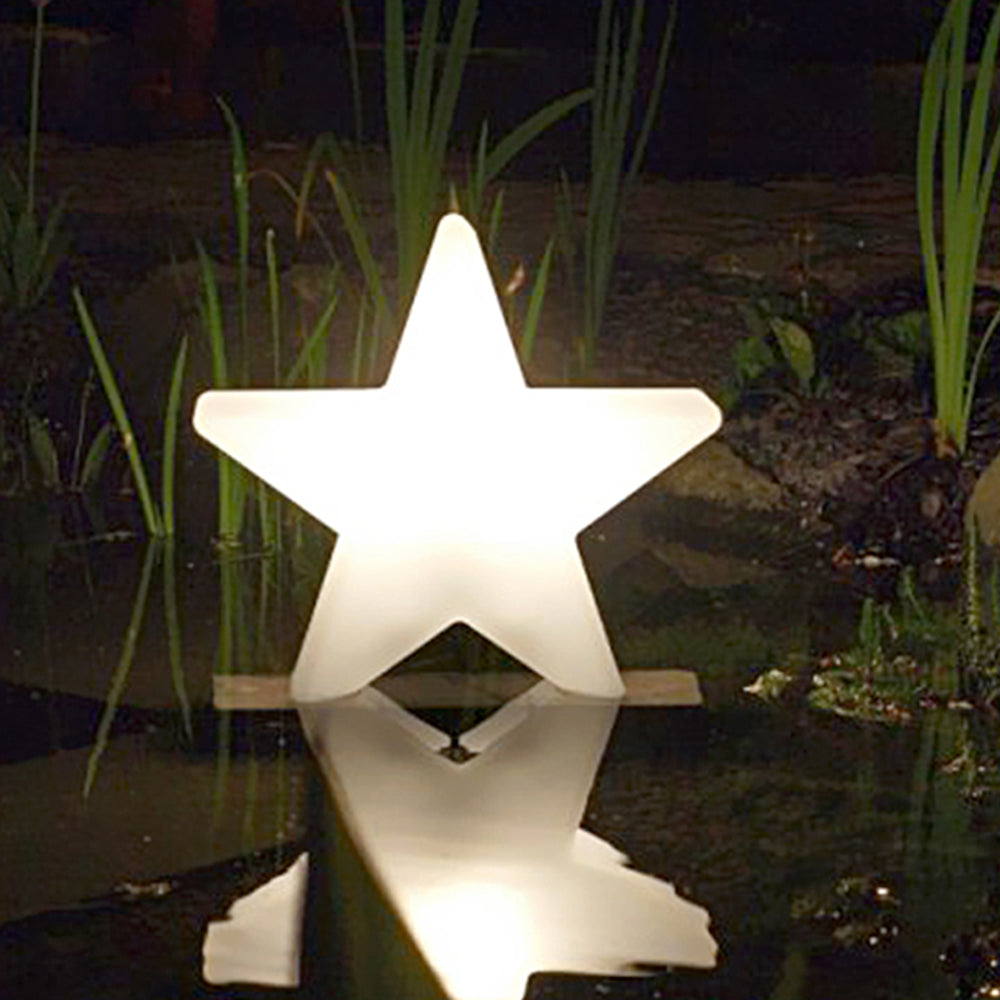 Aria Lampadaire Etoile Moderne, Acrylique, Blanc, Extérieur - Neutralighting
