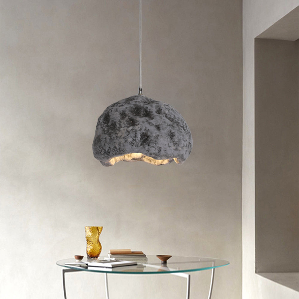Avi Suspension Irrégulier Naturelle, Résine/Acrylique, Bois/Gris/Laiton, Chambre - Neutralighting