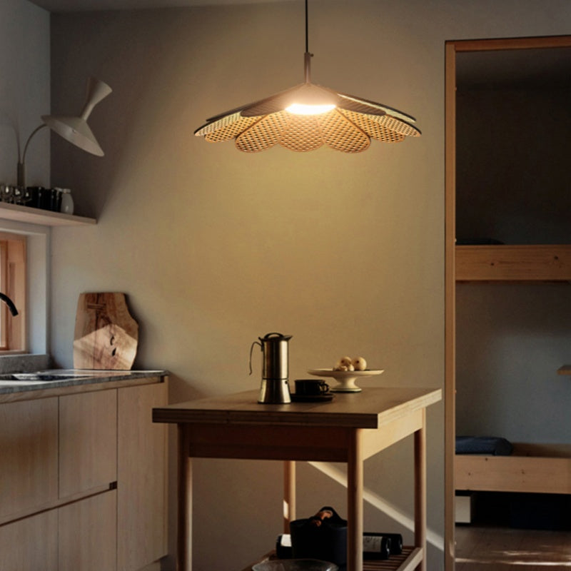 Ritta Vintage LED Suspension Noyer Bois Chambre À Coucher/Bar - Neutralighting