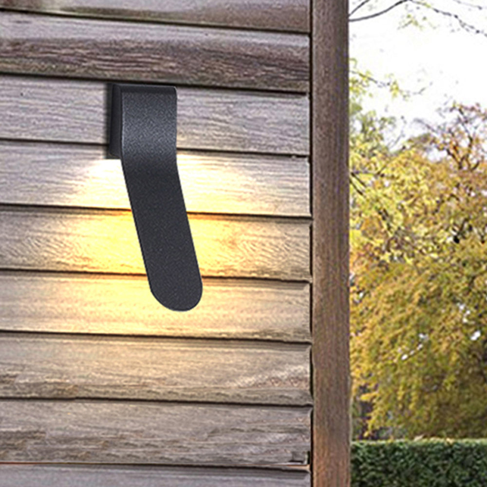 Ray Applique Murale Extérieur Linéaire Minimaliste, Métal/Verre, Noir, Extérieur - Neutralighting