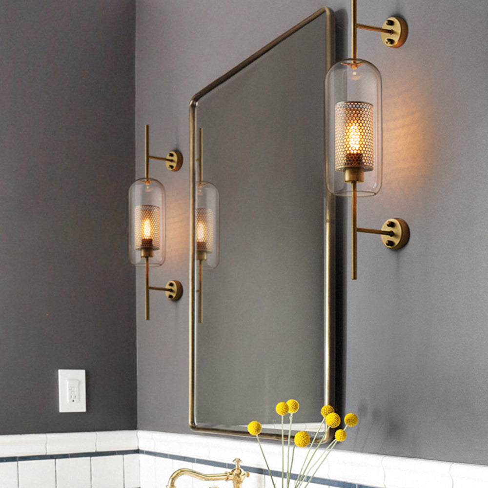 Kiri Applique Murale Globe Vintage Cuivre/Argent. Salle de Bain - Neutralighting