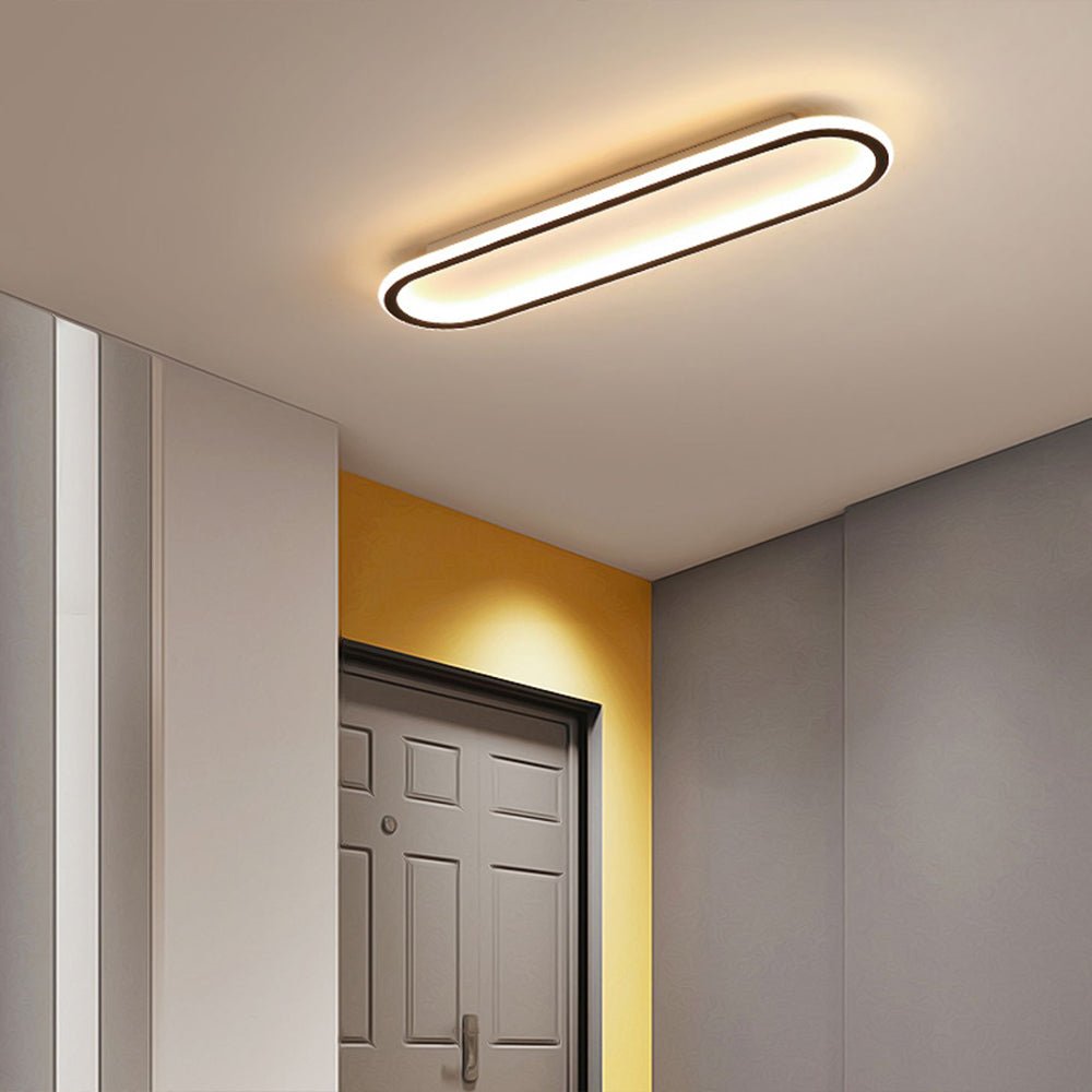 Sana Plafonnier Ovale Minimaliste Noir/Or/Doré Rosé - Neutralighting