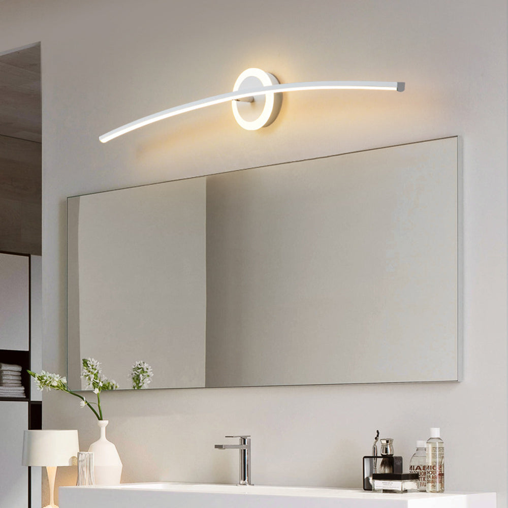 Arisha Applique murale Miroir de courtoisie Changement de couleur avec interrupteur, 80/100cm - Neutralighting