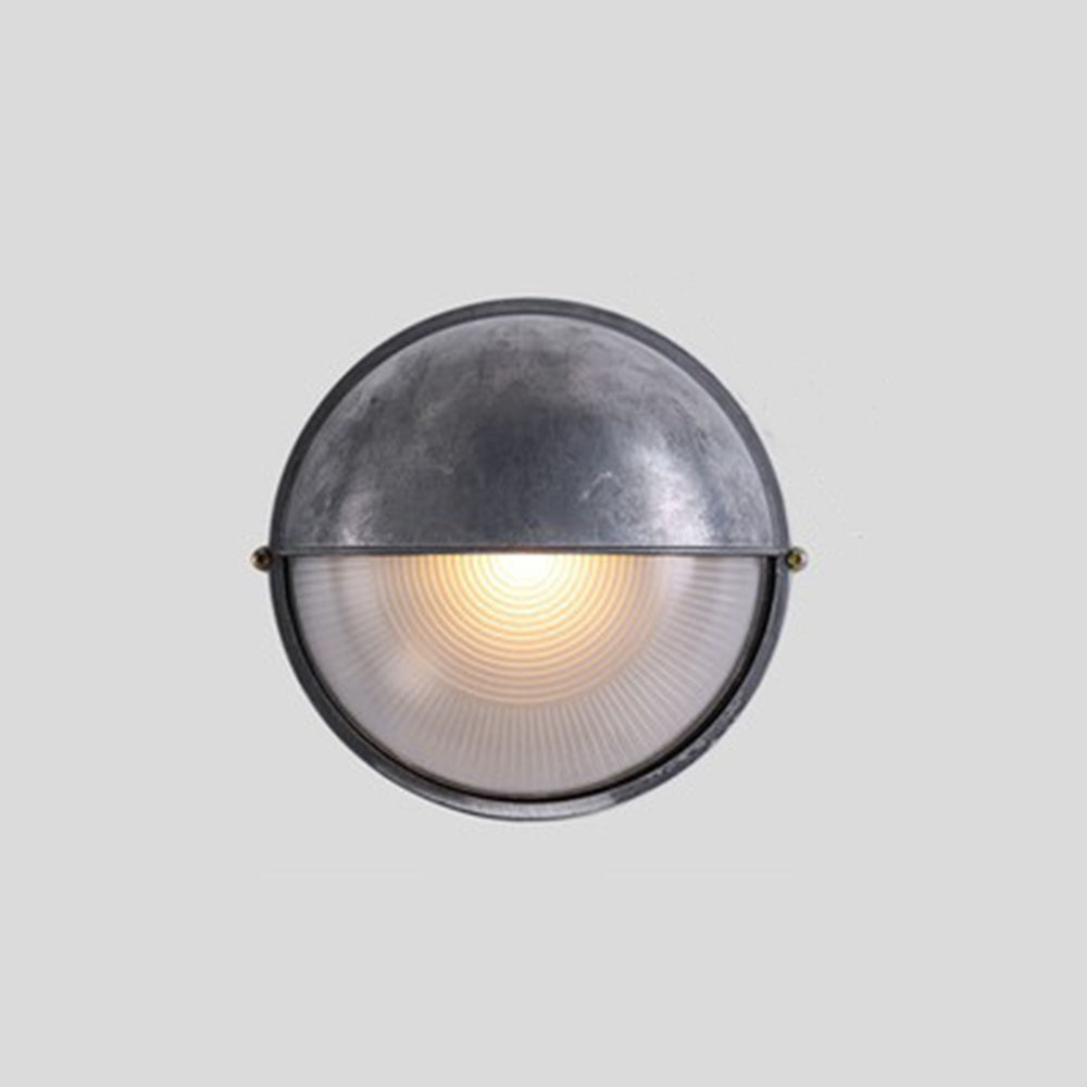 Ray Applique Murale Ronde Simple, Métal/Verre, Argent, Balcon - Neutralighting