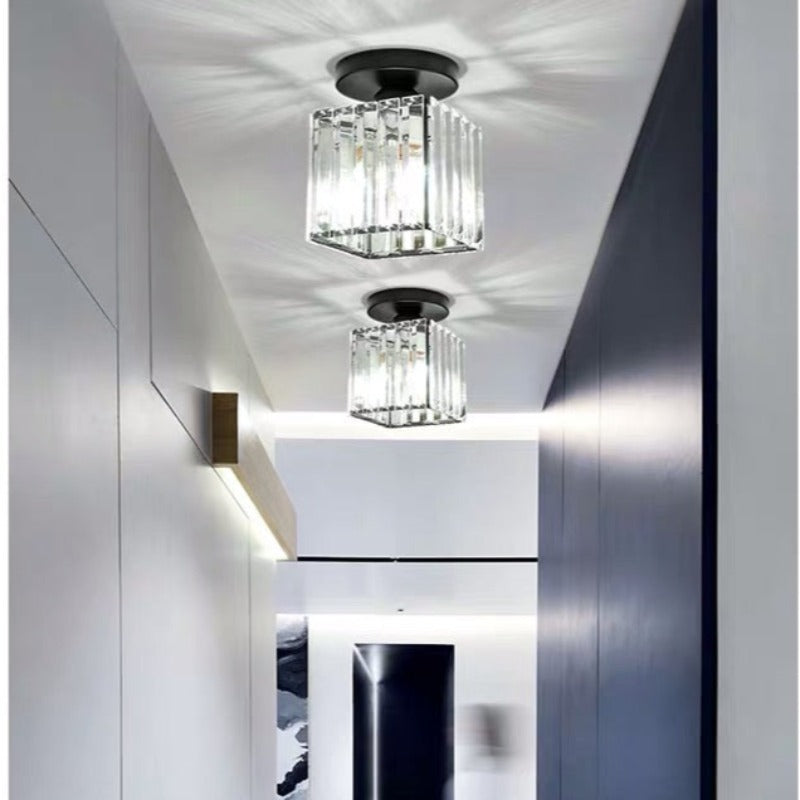 Arisha Moderne Plafonnier Métal Verre Chambre À Coucher