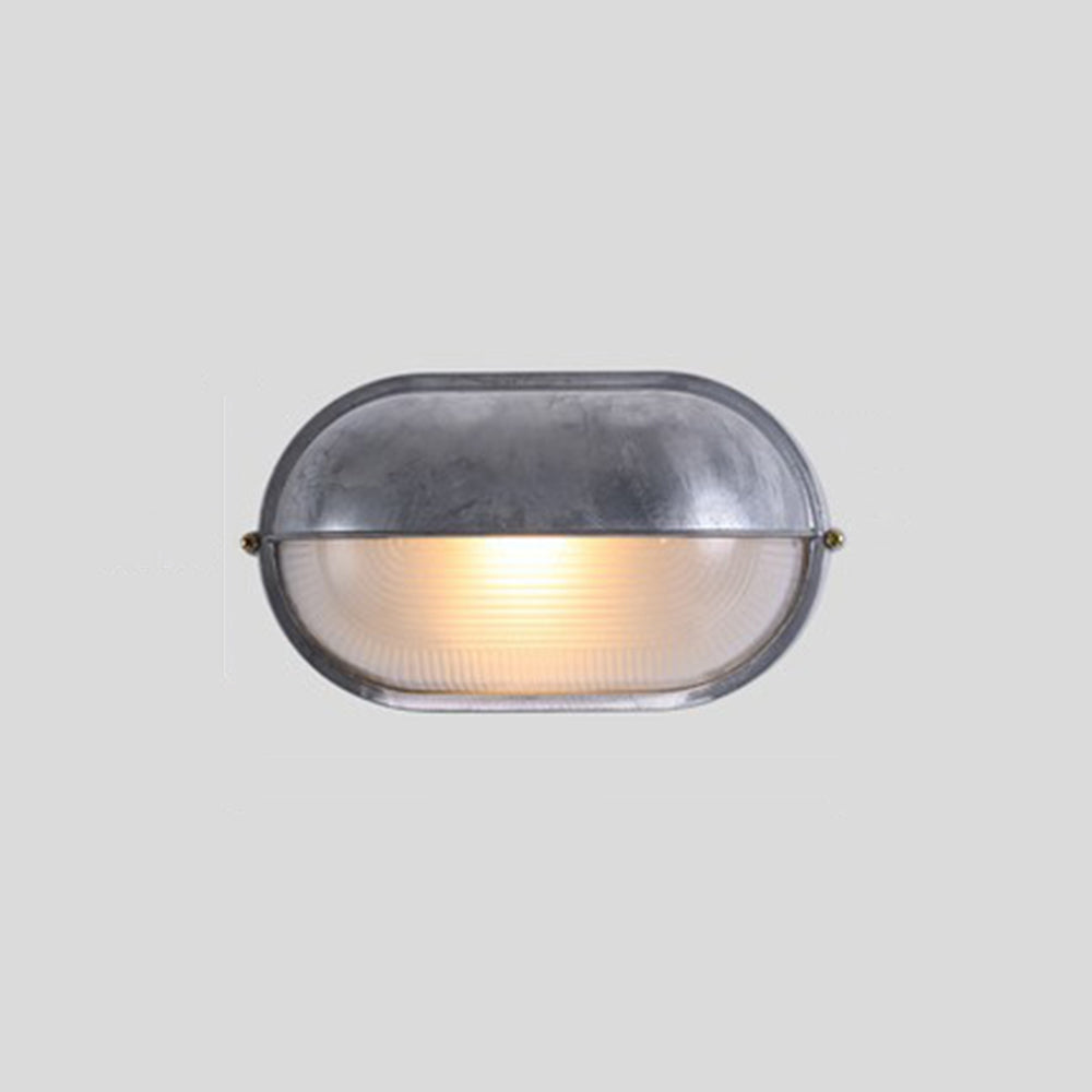 Ray Applique Murale Ronde Simple, Métal/Verre, Argent, Balcon - Neutralighting
