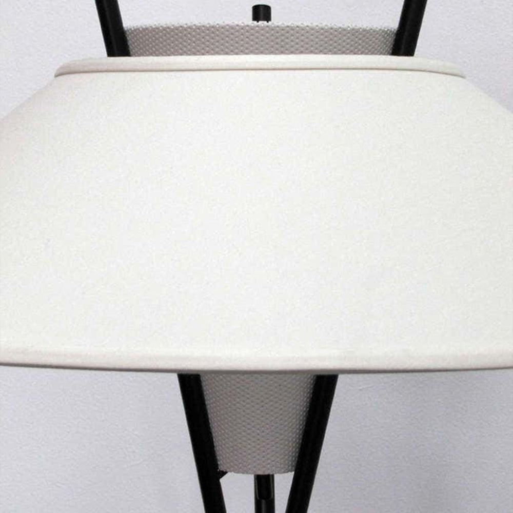 Arisha Lampadaire Trépied Simple, Métal/Tissu, Blanc, Chambre/Salon - Neutralighting