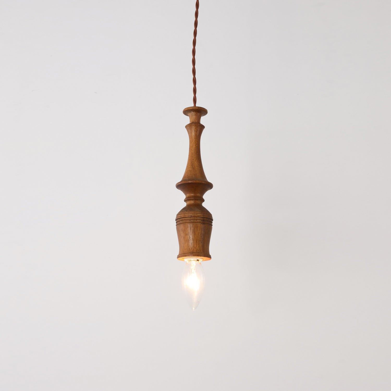 Iraeiel Vintage Minimalist Wooden Pendant Light - Lamp Copper