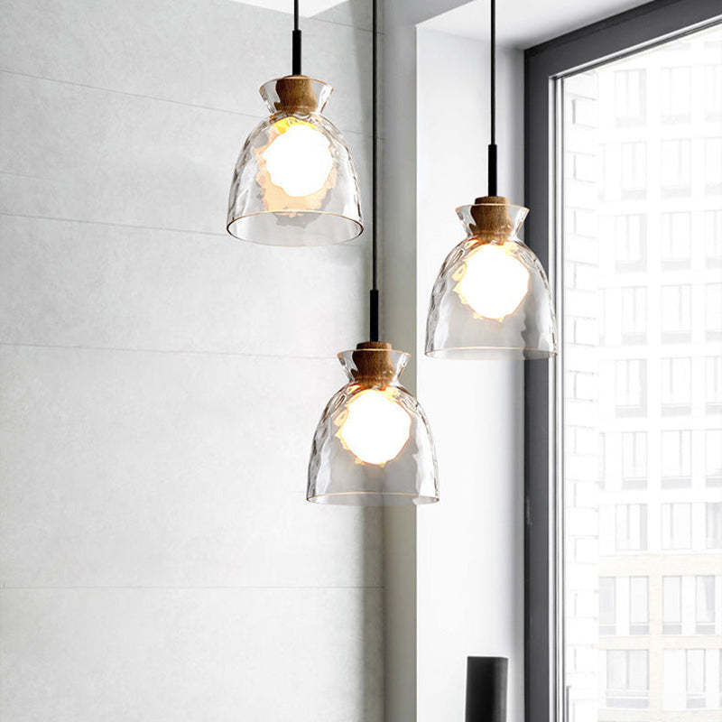 Arisha Suspension Dôme Vintage, Verre, Marron, Salon - Neutralighting
