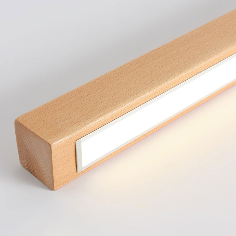Urien Plafonnier Longue Linéaire Simple. Bois. Couloir/Chambre - Neutralighting