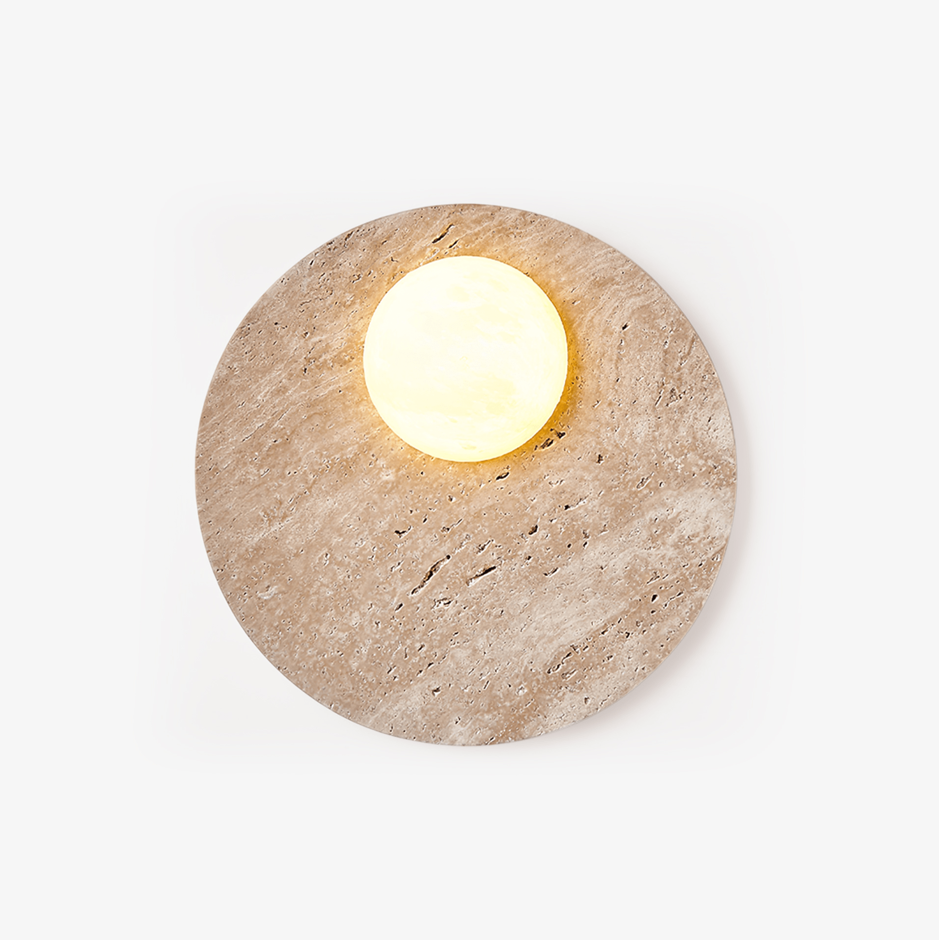 Vizoriel Applique Murale Élégante en Travertin - Neutralighting