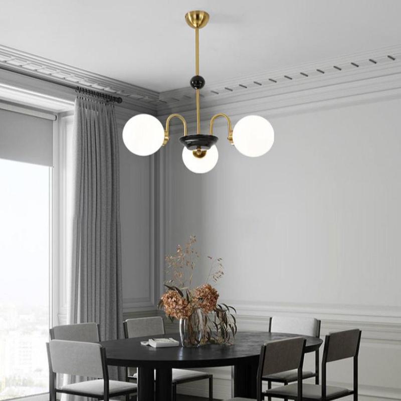 Valentina Luminaires Suspension LED Design Argent/Or Salle à manger - Neutralighting