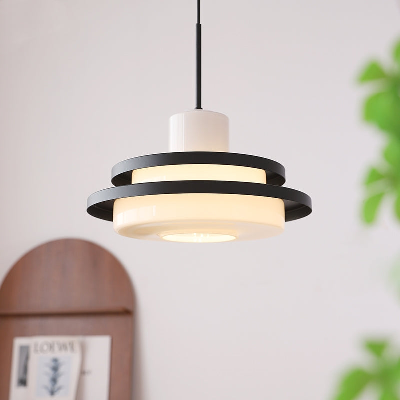 Valentina Milieu du Siècle Bauhaus Suspension Verre Chambre à Coucher Salle à Manger - Neutralighting
