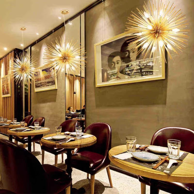 Arisha Moderne LED Lustre Or Métal Salle À Manger Chambre À Coucher