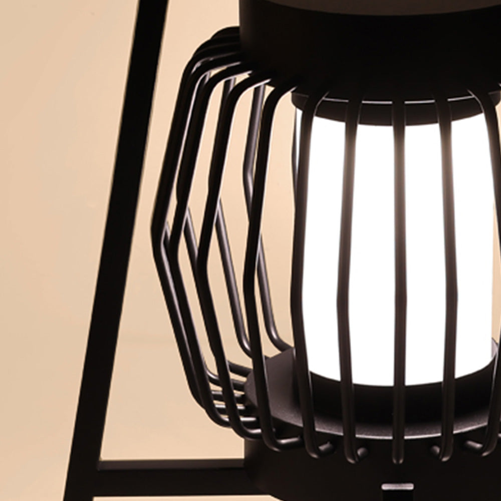 Ray Lampadaire Lanterne Moderne, Métal, Noir, Allée