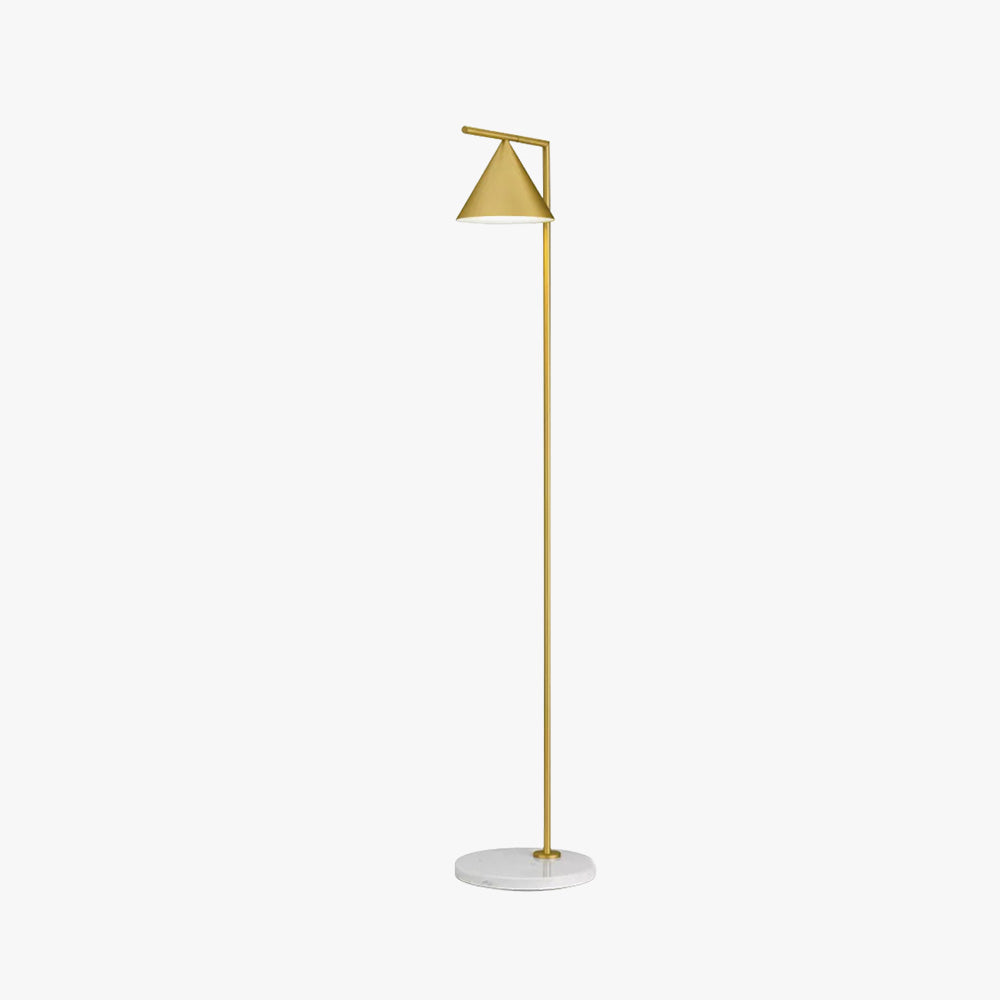 Arisha Lampadaire Géométrique Moderne, Marbre, Noir/Or, Salon - Neutralighting
