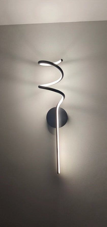 Arisha Applique Murale LED Spirale Moderne Pour Chambre, Couloir, Salon - Neutralighting
