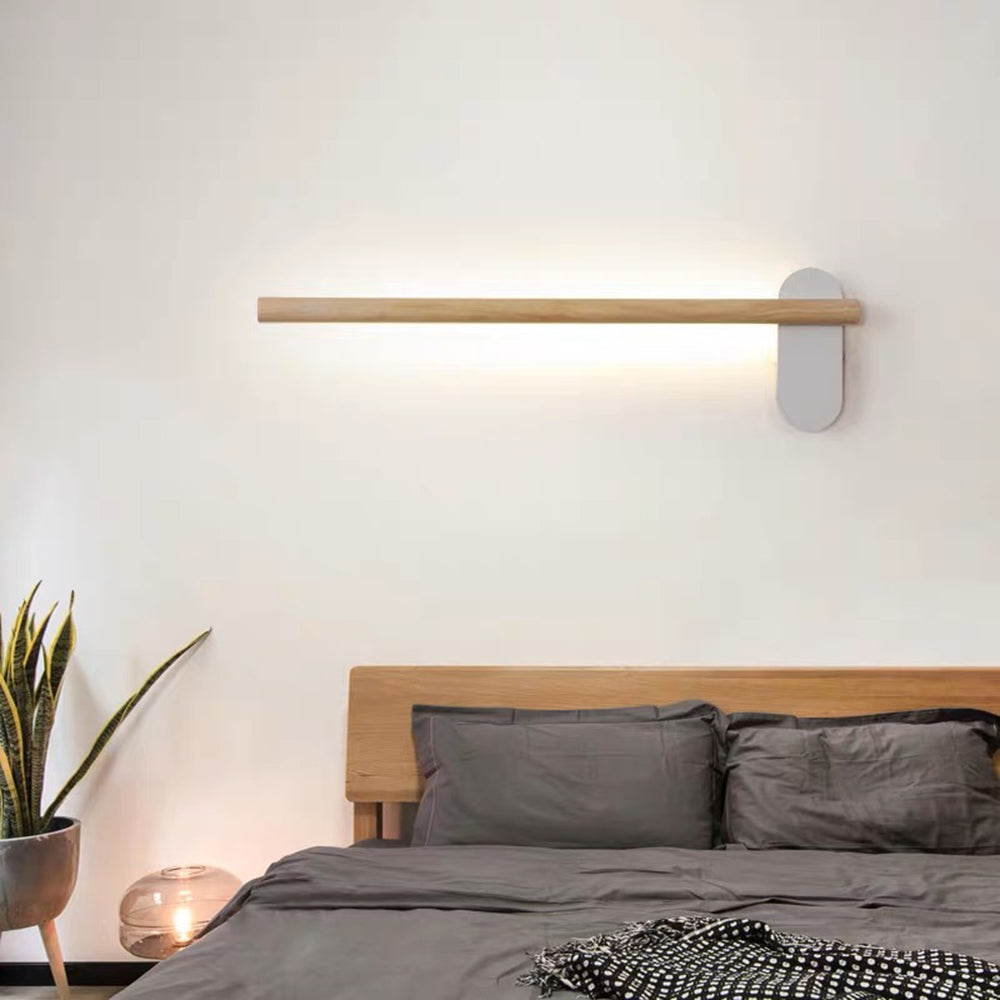 Muto Applique Miroir Linéaire Naturelle, Bois, Chambre à Coucher - Neutralighting