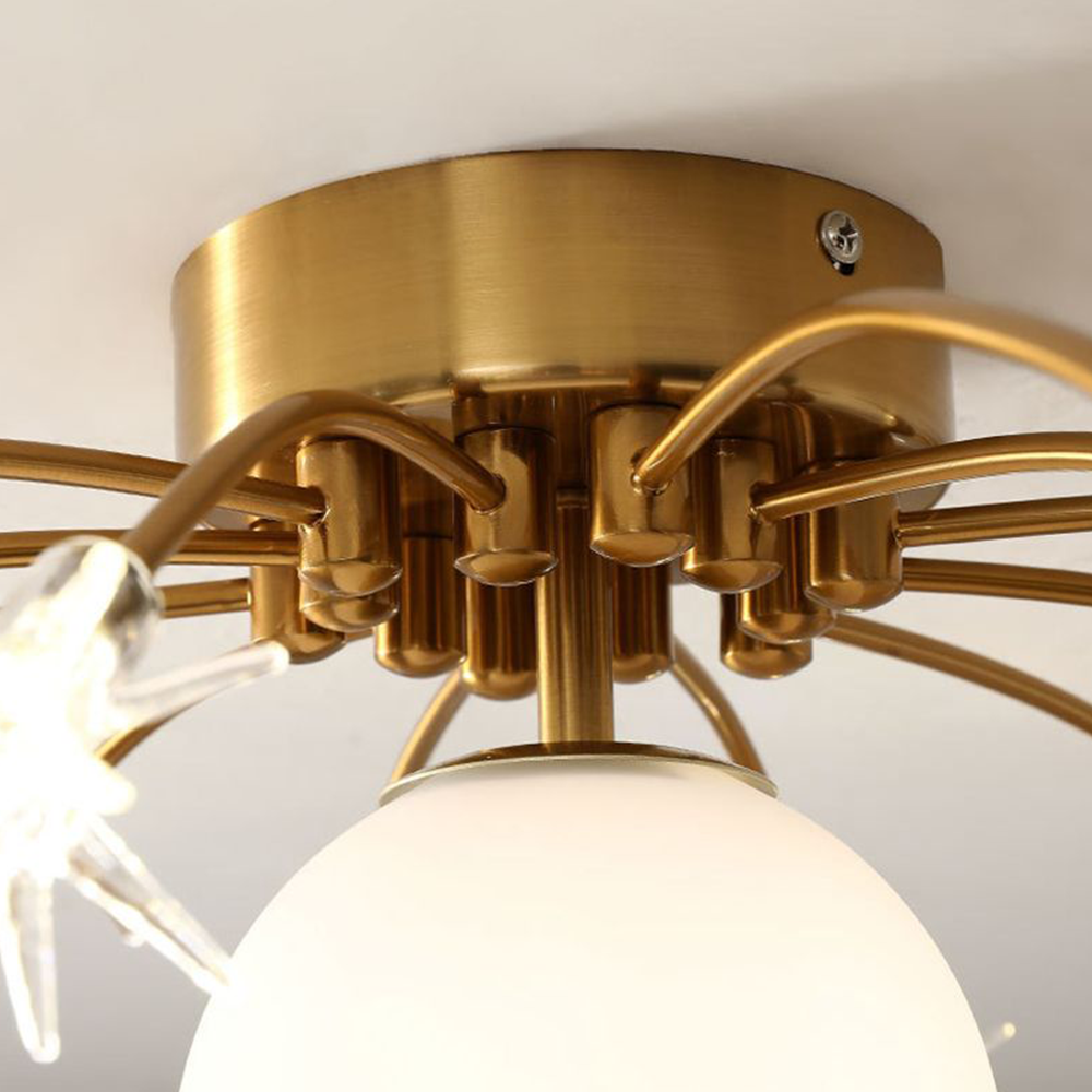 Aria Design Italien LED Plafonnier Planète Moderne Métal/Verre Coloré Salon - Neutralighting