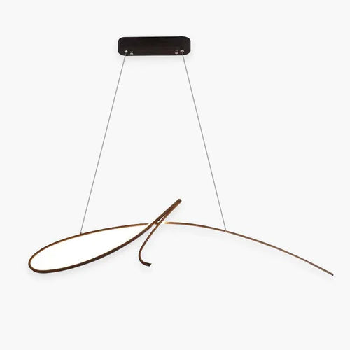 Arisha Suspension Linéaire Simple, Métal, Noir/Or, Salon - Neutralighting