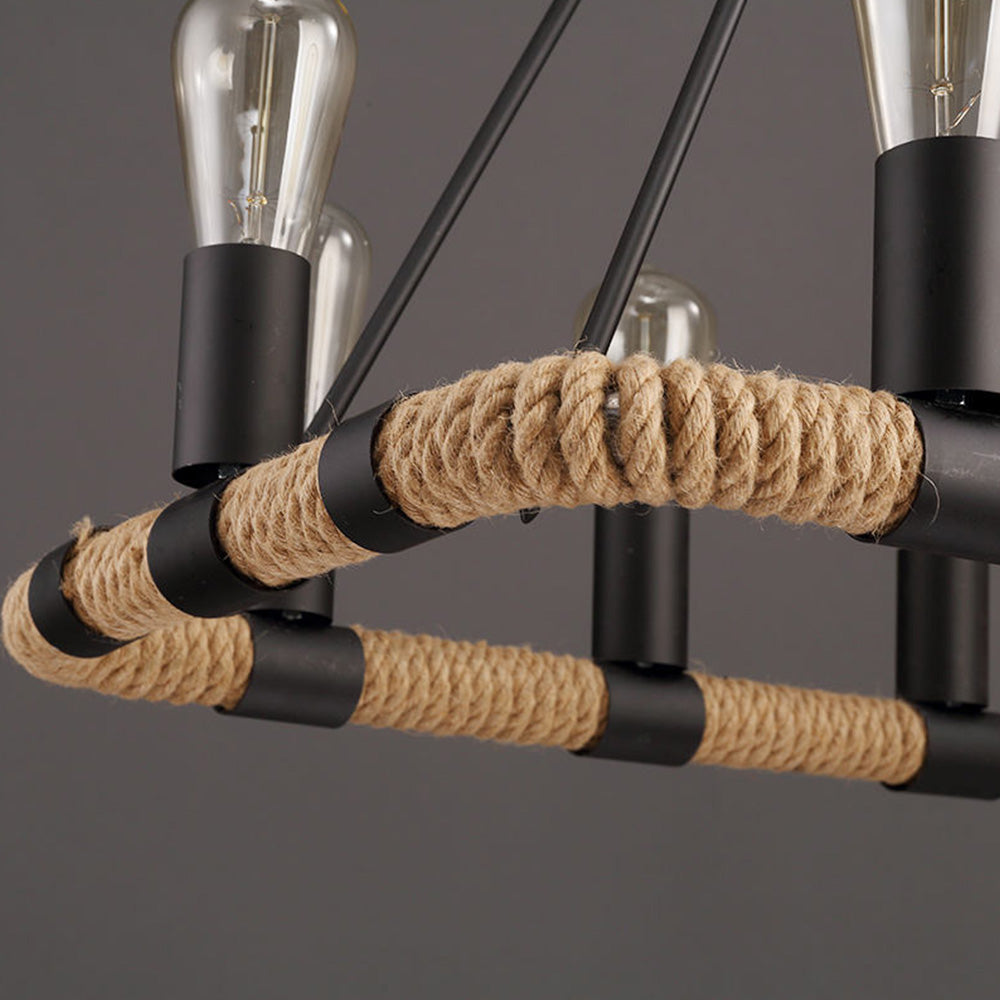 Silva Industrielle LED Luminaires Suspensions Rétro Métal Noir Salon/Chambre à Coucher - Neutralighting