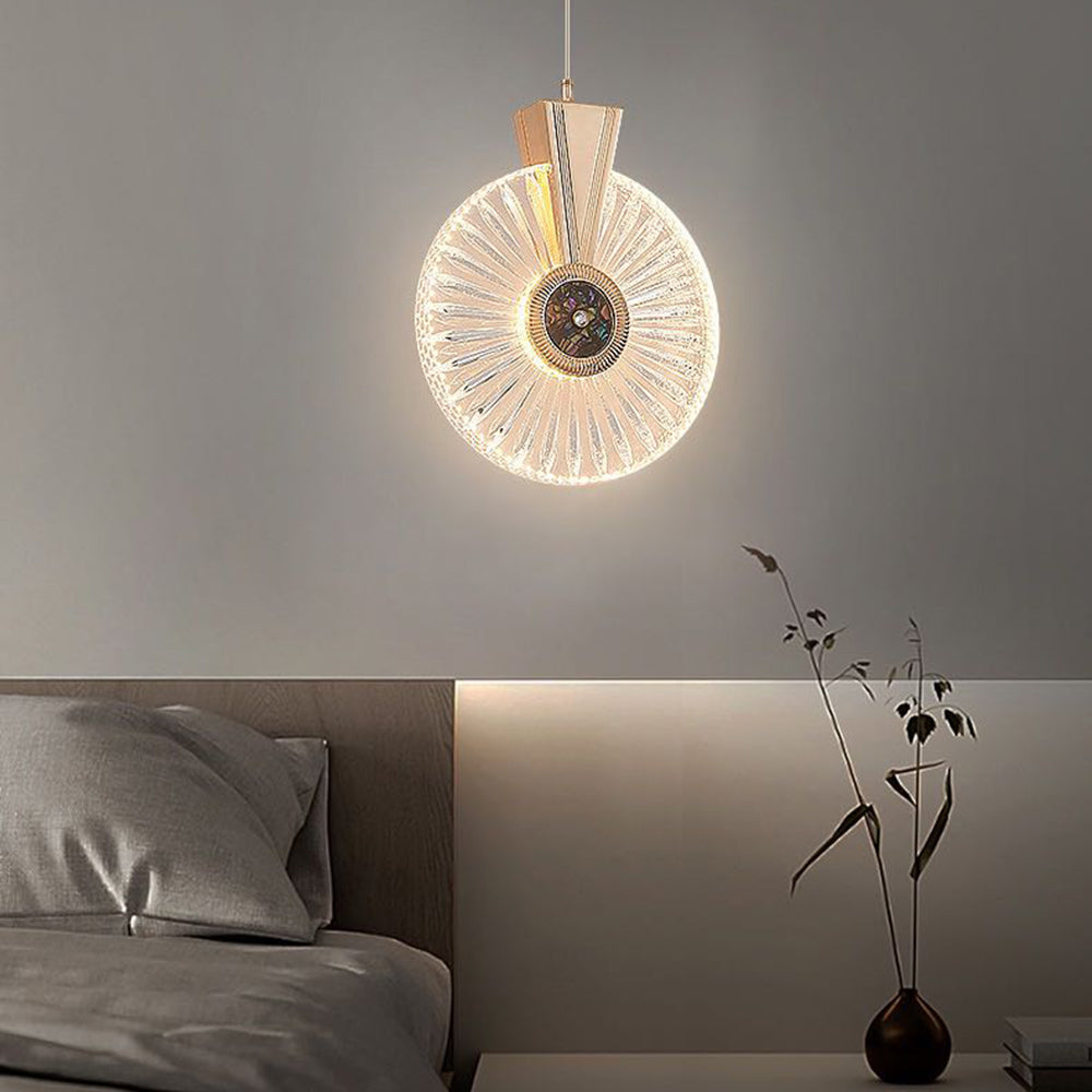Kristy Luminaires Suspensions Arc Deco Moderne Simple Métal/Acrylique Doré Salon - Neutralighting