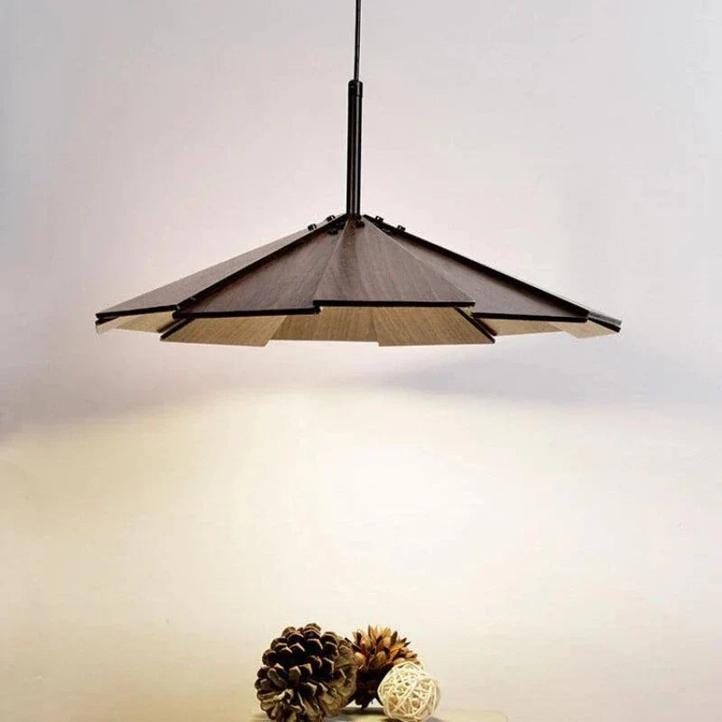 Ritta Vintage LED Suspension Noyer Bois Chambre À Coucher/Bar - Neutralighting