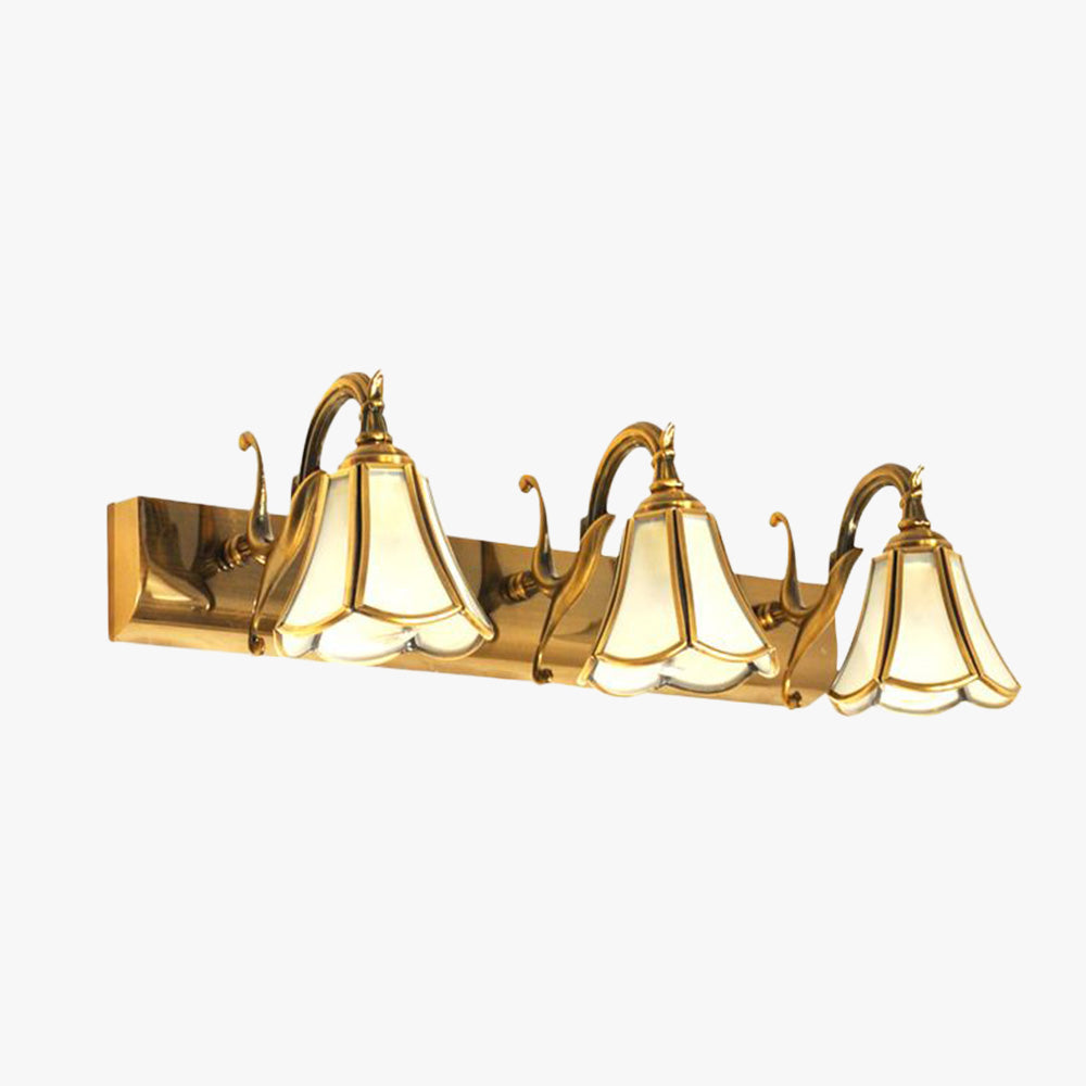 Ray Design Italien Floride Applique Murale à miroir LED Marron Métal Salle de Bain - Neutralighting