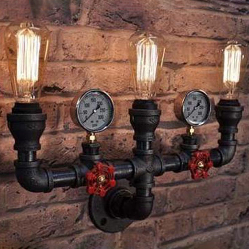 Silva Applique Murale Conduite d'Eau Design Industrielle Métal Acrylique Bronze Salon - Neutralighting
