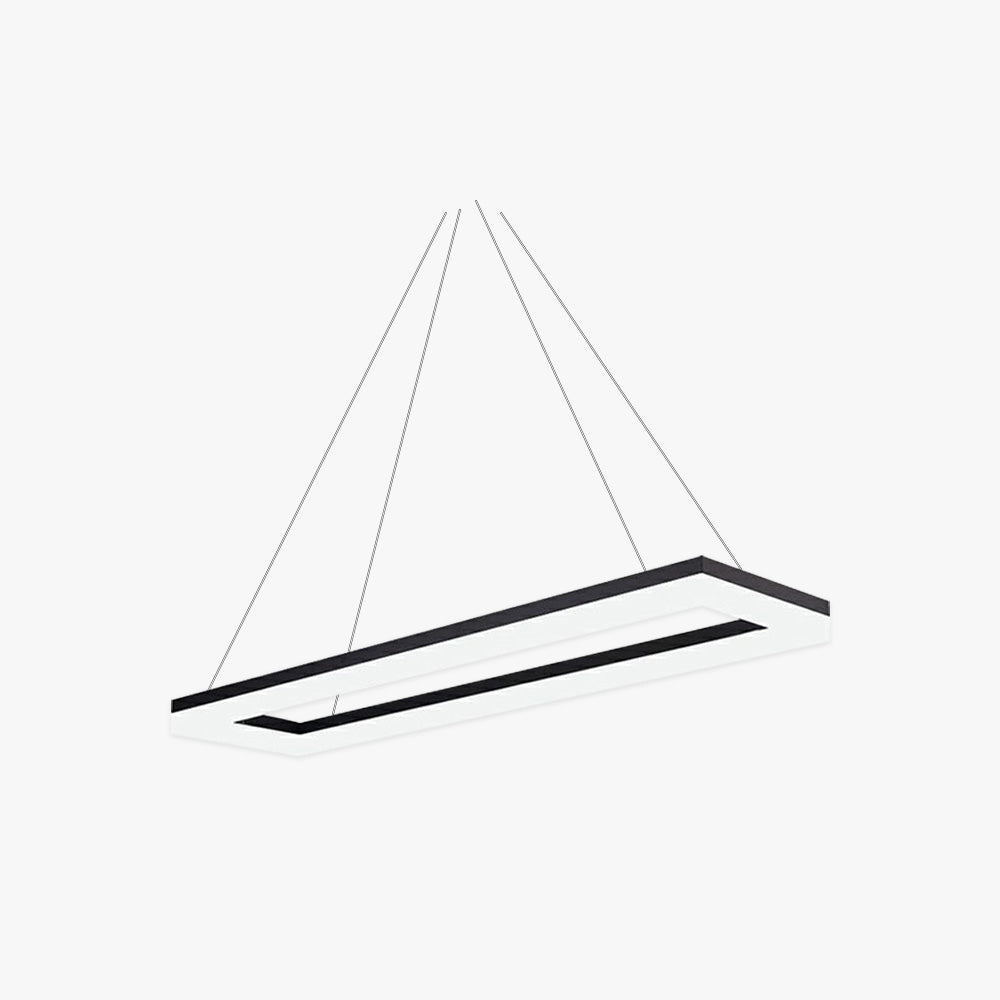 Arisha Luminaires Suspensions Carrée Simple Moderne Acrylique Noir/Blanc Salon/Chambre à Coucher/Salle à Manger - Neutralighting